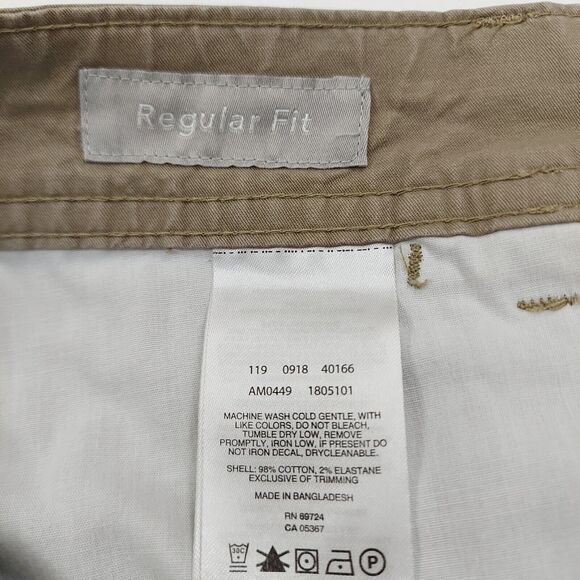 Columbia Regular Fit Pants Mens 36x30 Khaki Straight Flat Front Outdoor Fishing - Picture 10 of 10